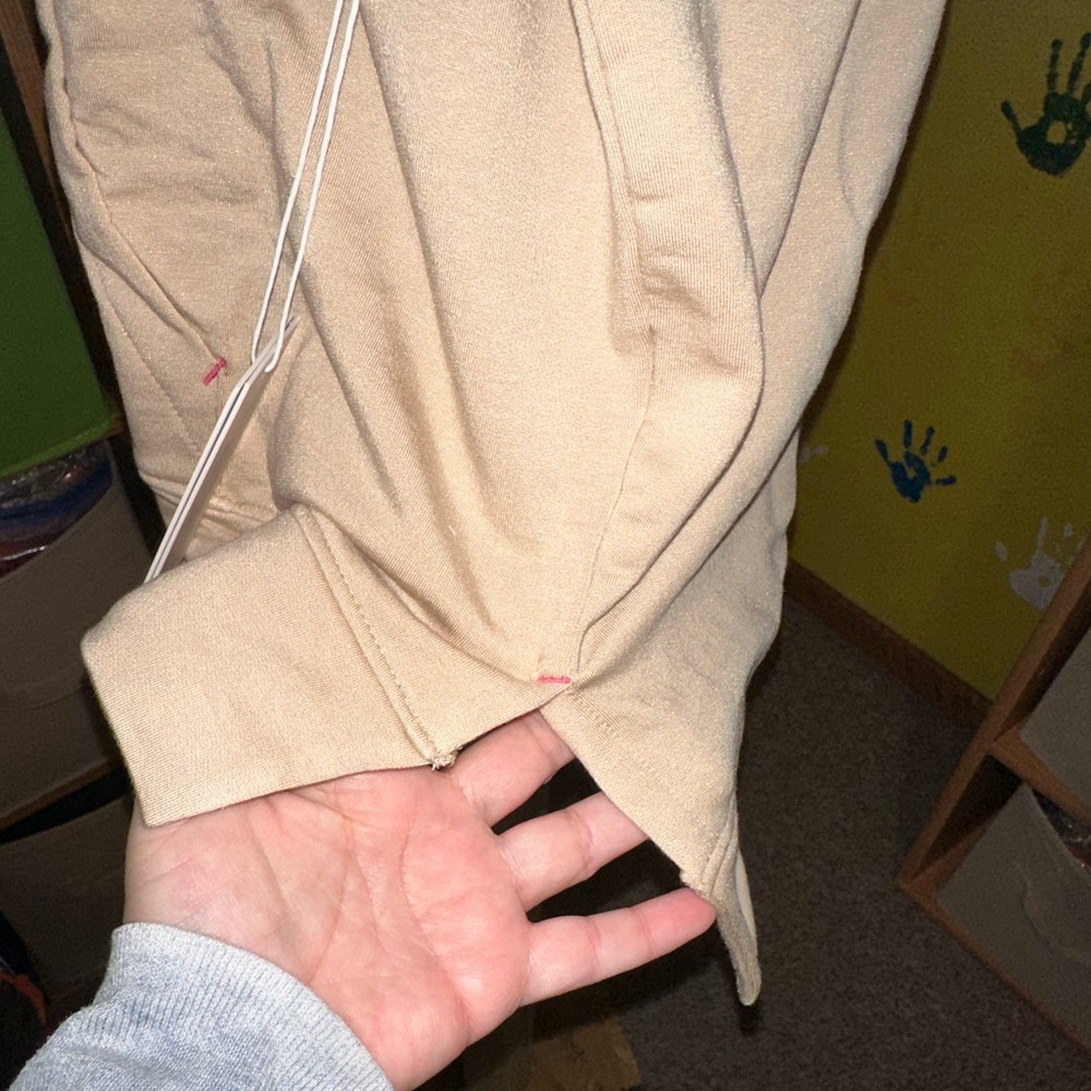 CALME BY JOHNNY WAS ZIP HOODIE WITH SIDE SLITS-beige - Picture 6 of 16